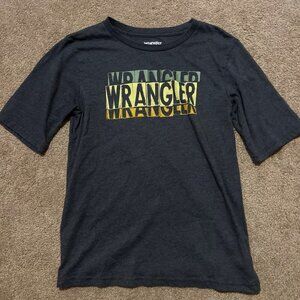 Wrangler Boys Gray Graphic T Shirt Size XL